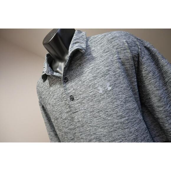 Under Armour Golf Polo HeatGear Loose Marled Athletic Golf Shirt Mens Sz 3XL - Picture 1 of 9